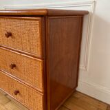 Rattan chest of drawers