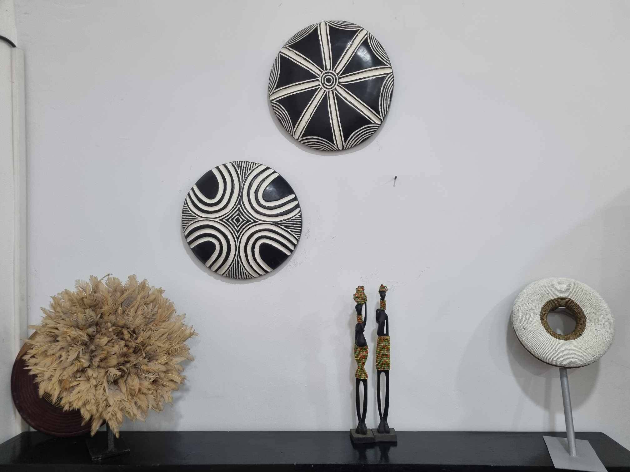 Set of 2 Traditional African Shields