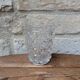 Antique crystal glass goblet signed Baccarat model Diamonds Pierreries H