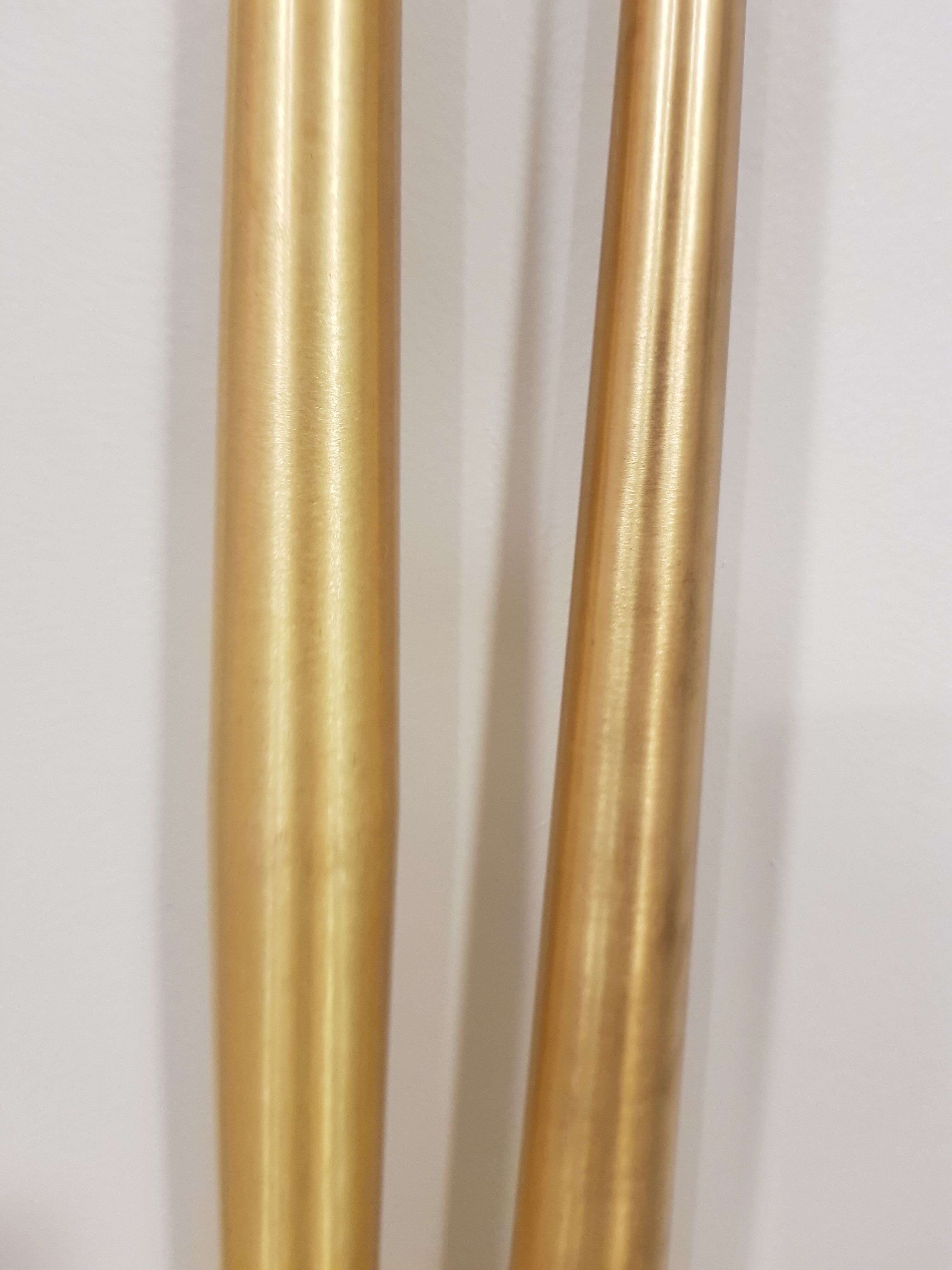 Pair of mid-century long pendants