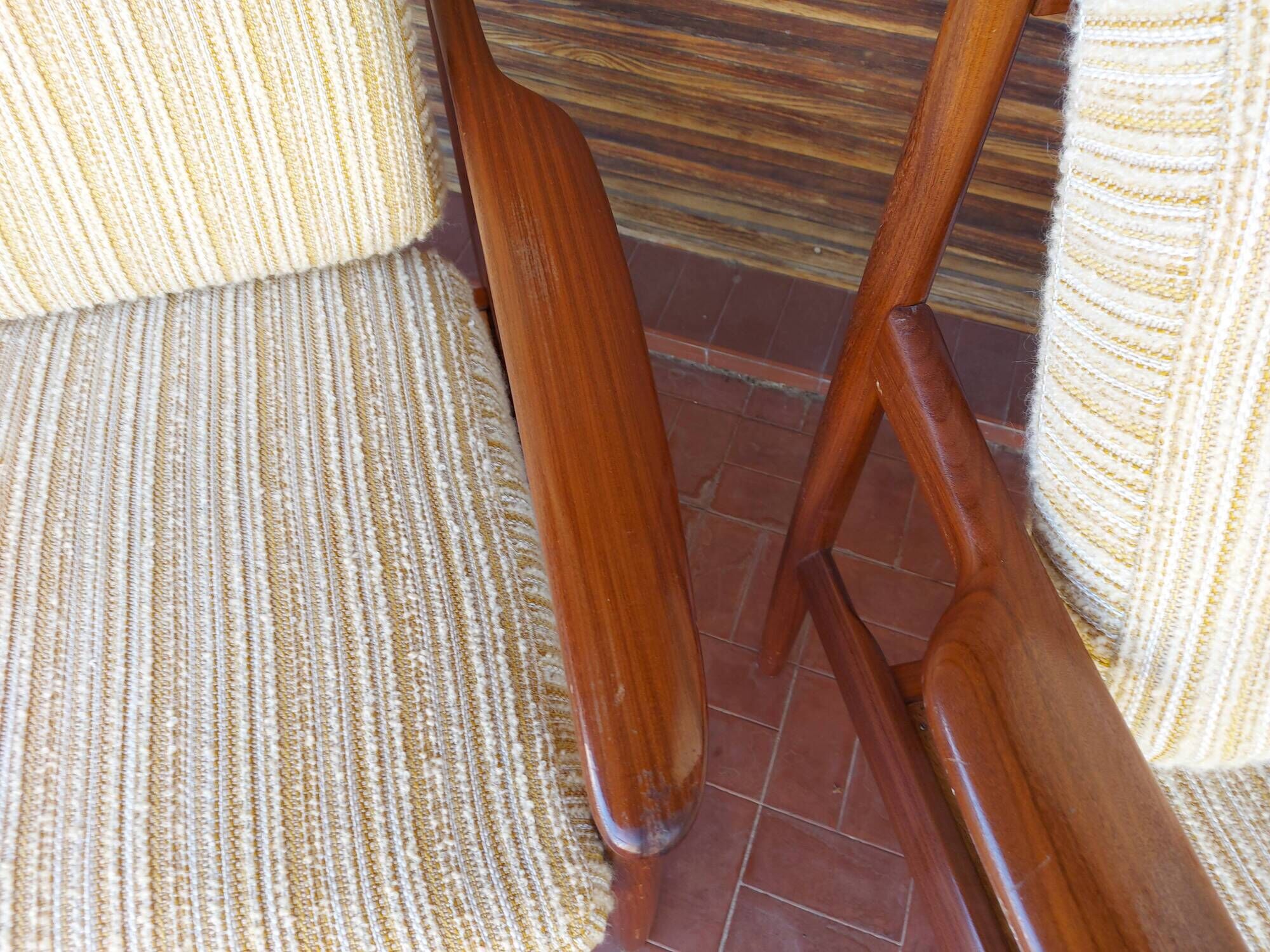 Scandinavian armchair Grete Jalk in teak, 50
