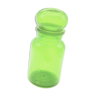 Green glass apothecary style jar