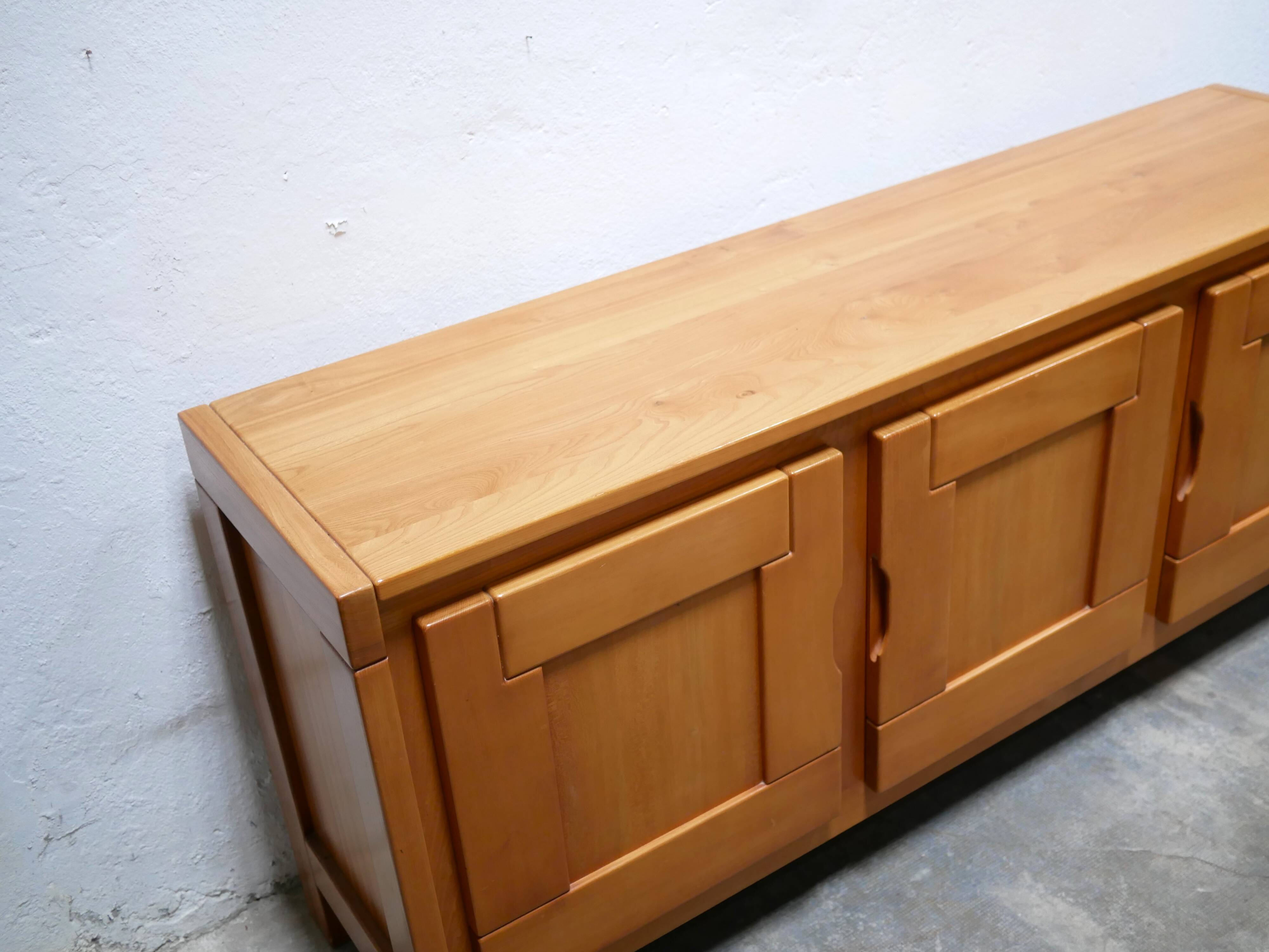 Vintage elm sideboard by Maison Regain editions
