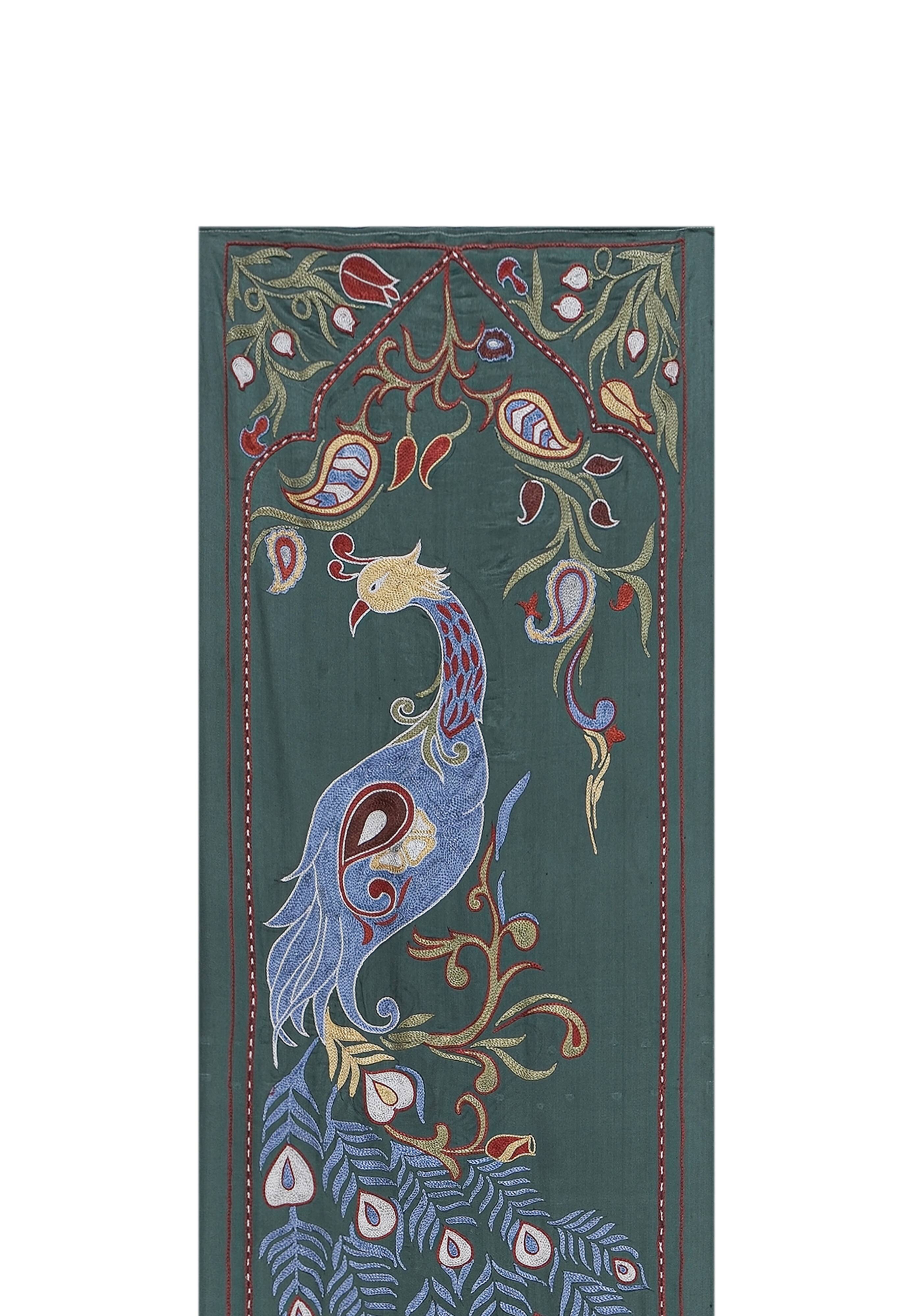 Hand knotted rug, vintage turkish rug 53x184 cm