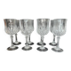 8 Arques crystal wine glasses