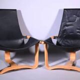 Pair of vintage Scandinavian Manta armchairs by Ingmar Relling for Westnofa, Norway 1970s