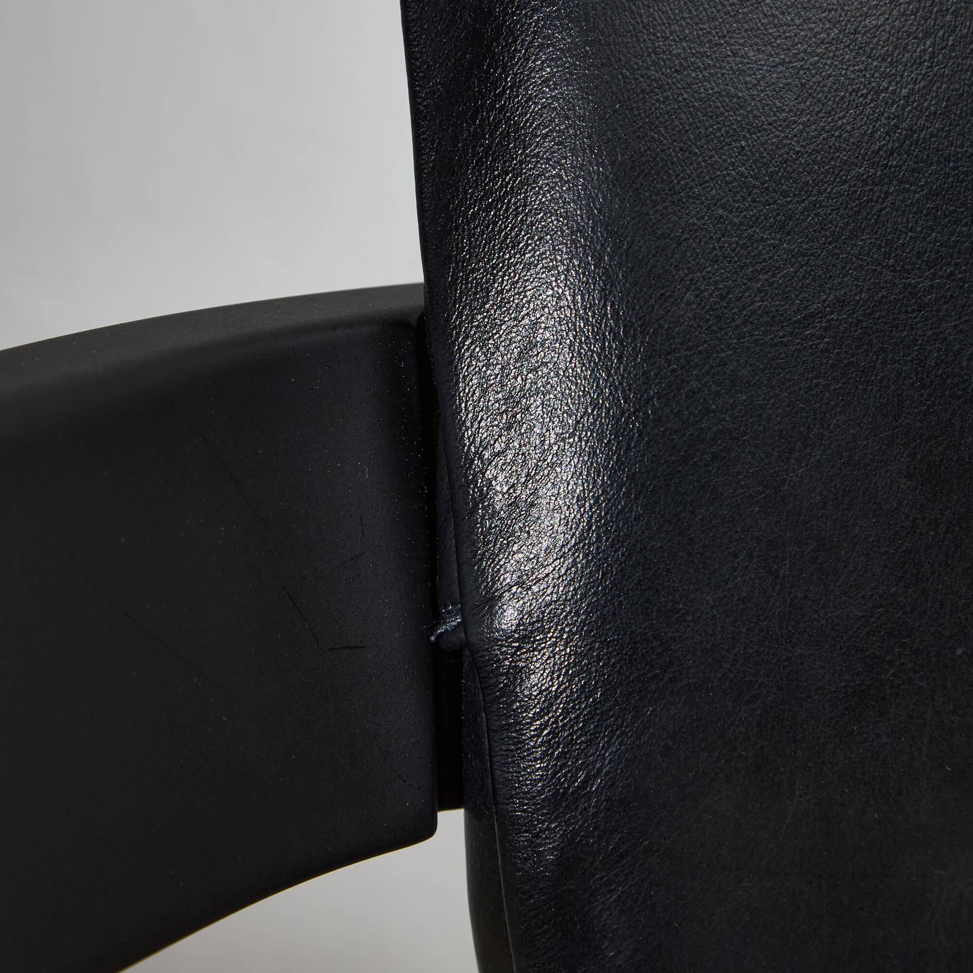 Chaise Ergonomique Pendule en Cuir Noir par Peter Opsvik pour Stokke, 1983