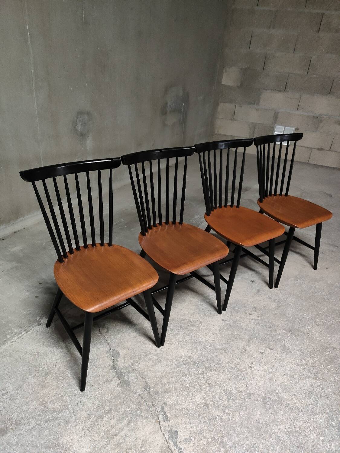 4 Scandinavian 60's Samcom lounge chairs