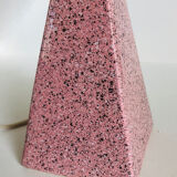 Brussels porcelain lamp with a pink terrazzo effect
