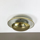 Set of two modernist brass metal sconces wall light, italy, 1950s