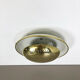 Set of two modernist brass metal sconces wall light, italy, 1950s