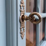 Parisian wardrobe glazed blue gray