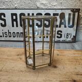 Vintage brass display cabinet