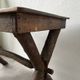Solid walnut desk, folk art, Savoy, circa 1900