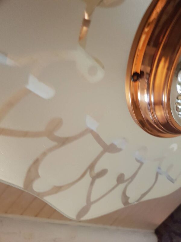 Lustre Art Déco saturne style Ezan
