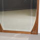 Art Nouveau walnut mirror decorated with holly leaves circa 1900 105x171cm