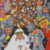 Oil on Canvas by Daniele Karsenty Schiller 1972