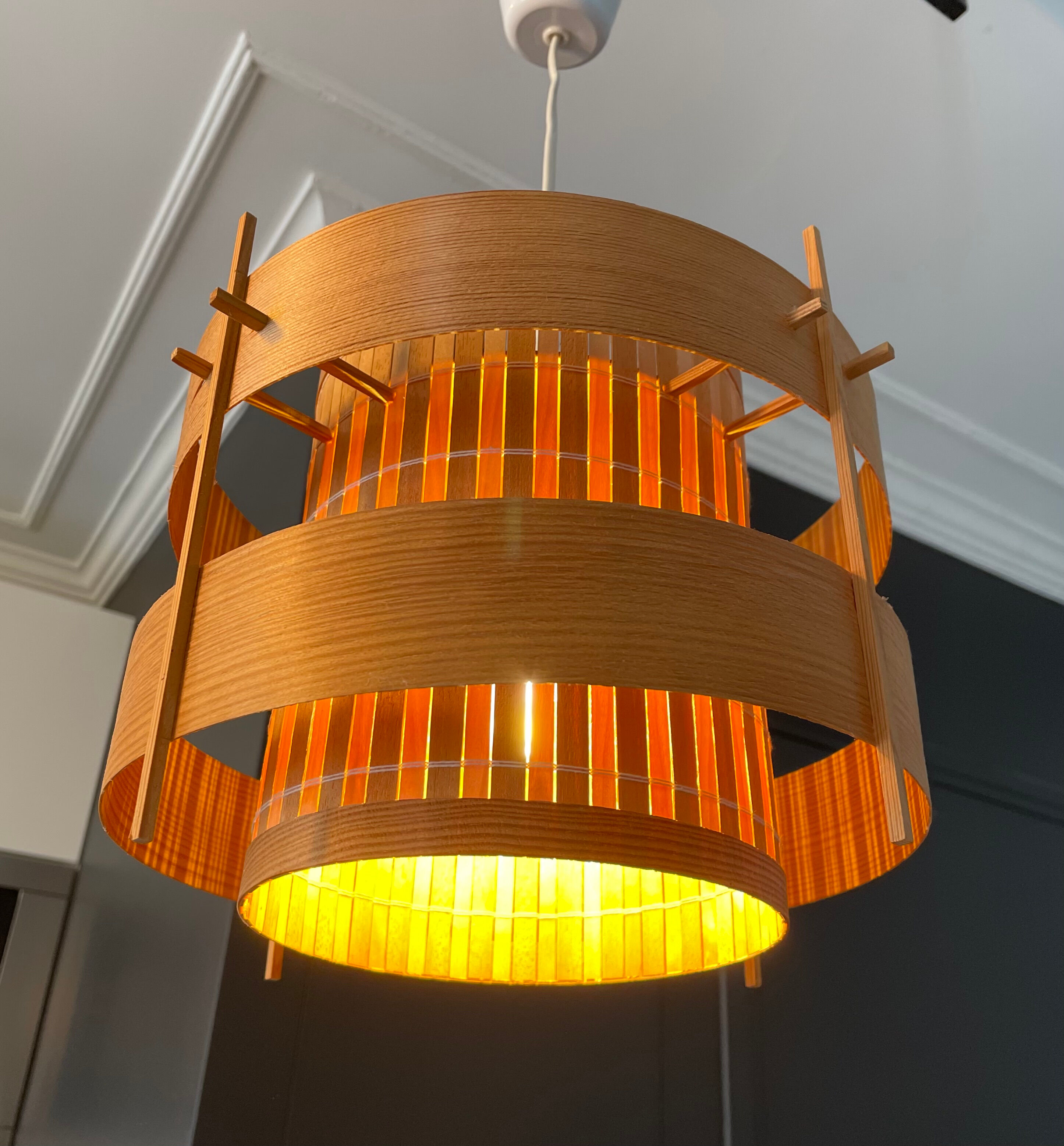 Suspension pine strap Hans Agne Jakobsson Scandinavian Sweden 1960