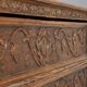 Antique baroque commode carved in walnut, 18th century.