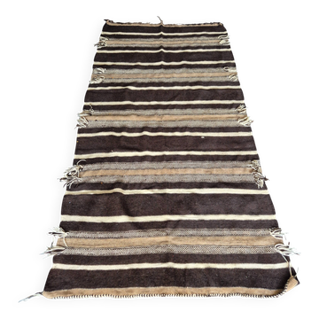 Tapis berbère kilim ancien 140x270