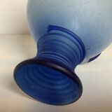 Murano style cobalt blue vase