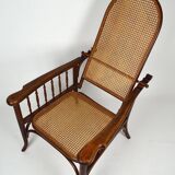 Fischel canned armchair with rack and pinion around 1910