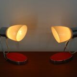 Pair of mid-century table lamps by Drupol 1960