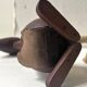 Teak wood kangaroo sculpture & genuine leather, Damemark design 1970