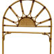 1970s rattan headboard from France