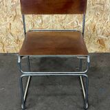 60s 70s steel suede vintage chair Giovanni Carini Planula Libellula