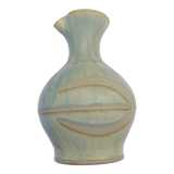 Pitcher or vase in glazed ceramics, signature to identify