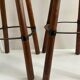 Paire de tabourets en bois massif