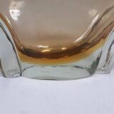 Fruit cup vintage Murano glass 1960 purple yellow