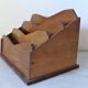 Art Deco wooden mail sorter