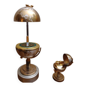 globes vintage distributeur de cigarettes + briquet