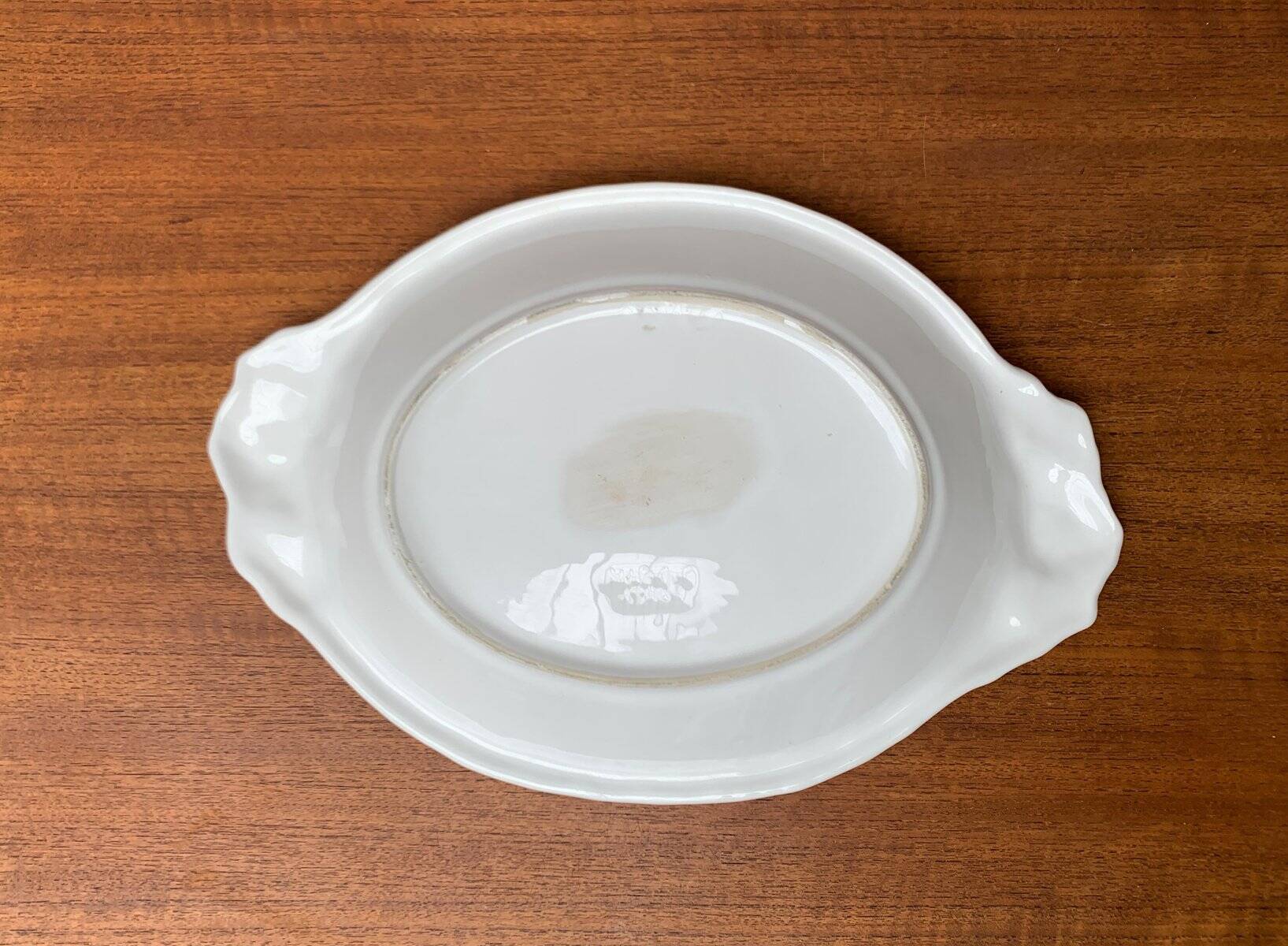 Coupelle vintage italien en céramique blanche
