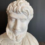 Bust in plaster Greek emperor