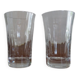 2 Baccarat crystal mugs - Mathias Mille nuits - 14 cm