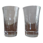 2 verres chopes cristal de Baccarat - Mathias Mille nuits - 14 cm