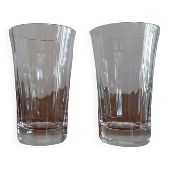 2 verres chopes cristal de Baccarat - Mathias Mille nuits - 14 cm