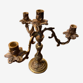 Bronze candle holder