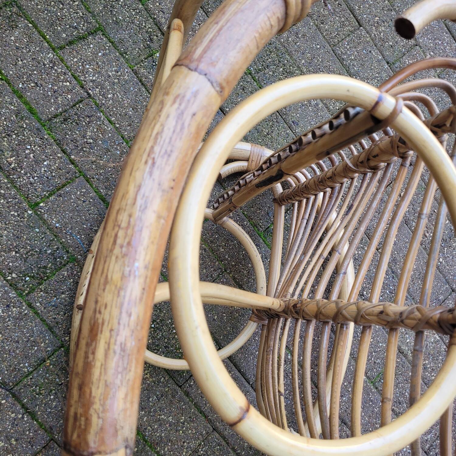 1960s Rattan Rocking Chair