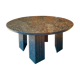 Round table in polished granite 10 seats