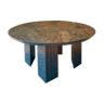 Table ronde en granit poli 10 places