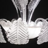 Art Decò, Barovier & Toso Chandelier, Murano Glass, 1950s