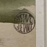 Landscape framed by Gustave Guétant (1873-1953)