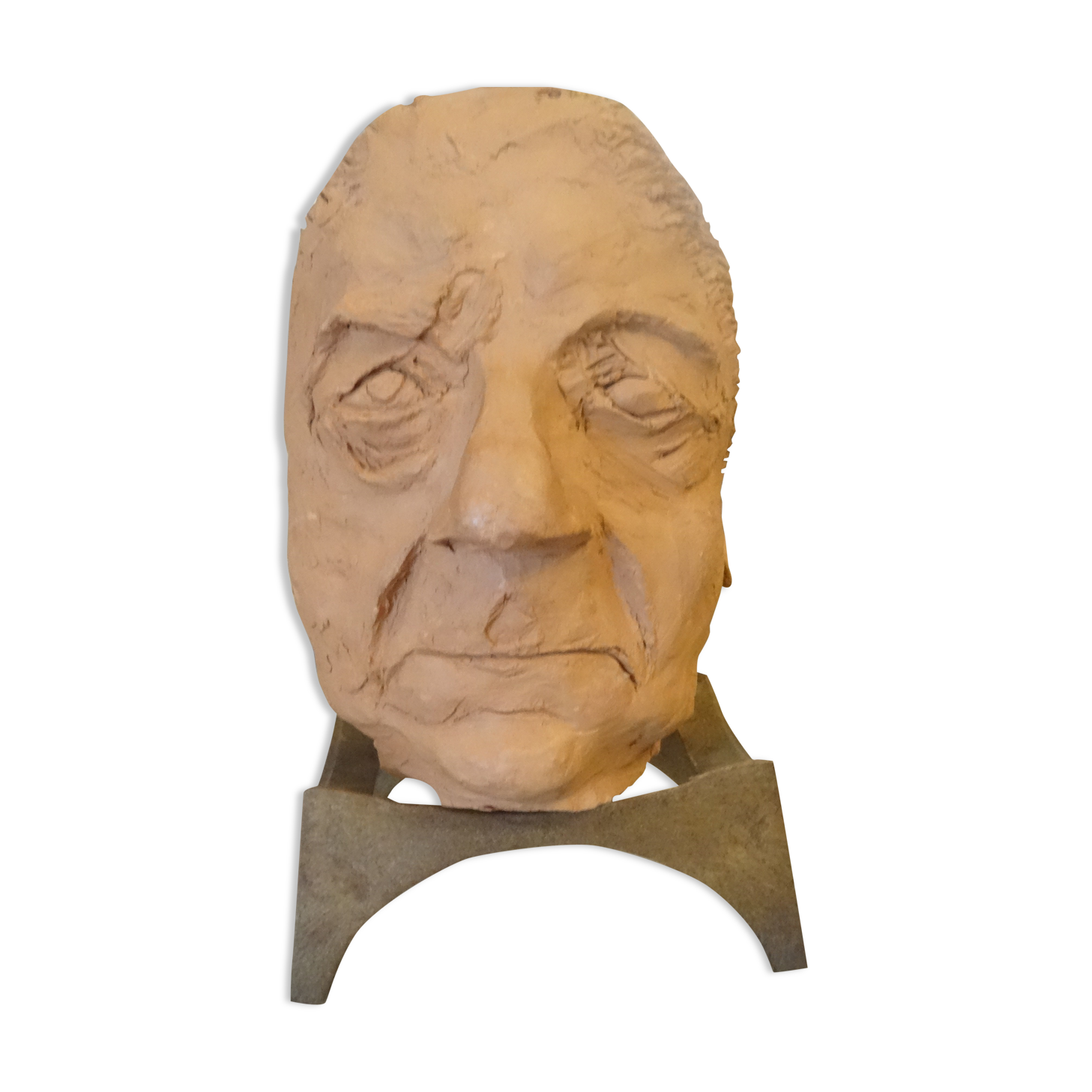 Terracotta bust of Jean Gabin