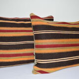 Turkish lumbar kilim cushion covers