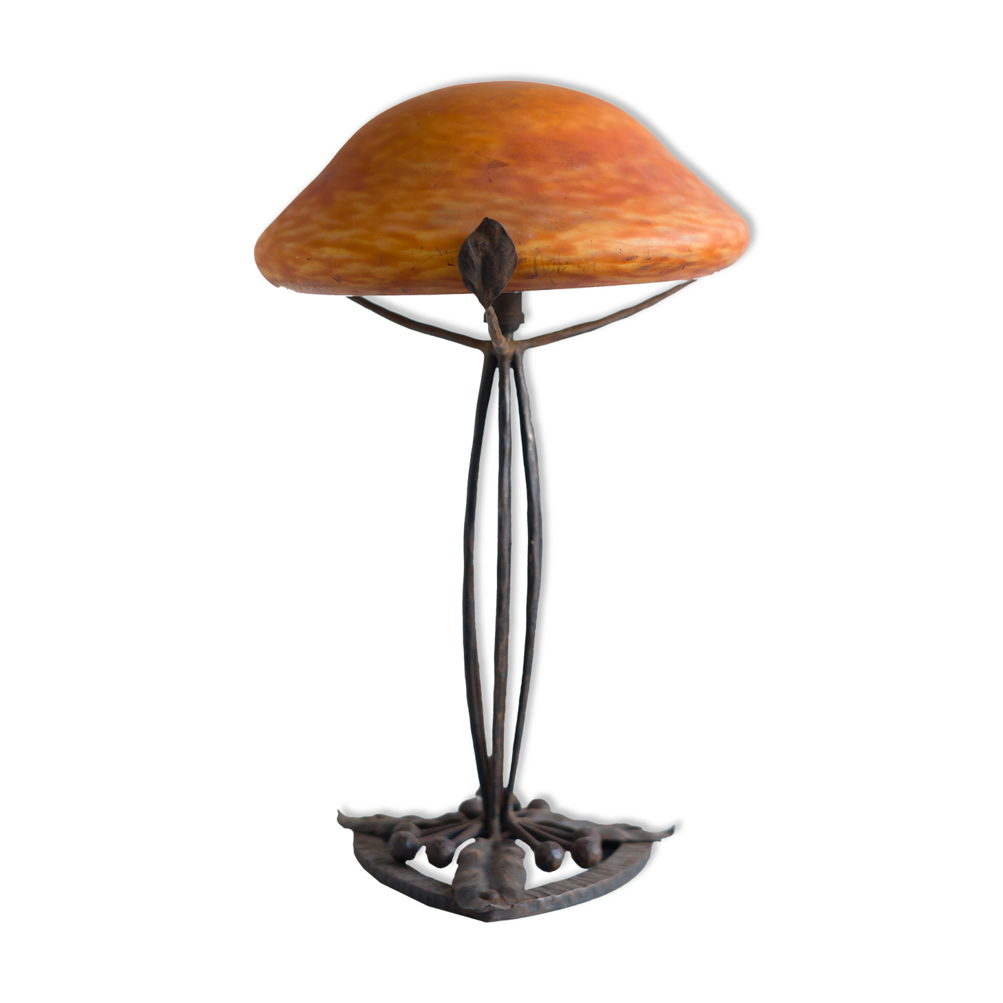 Lamp made of glass paste circa 1920