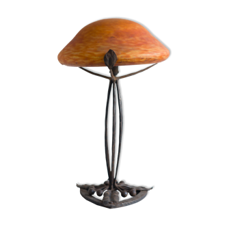 Lamp made of glass paste circa 1920